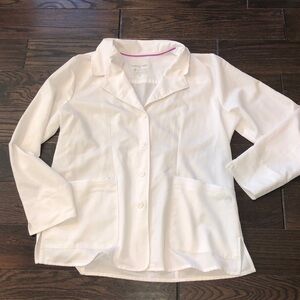 Purple label healing hands white nurses active top jacket size XLarge